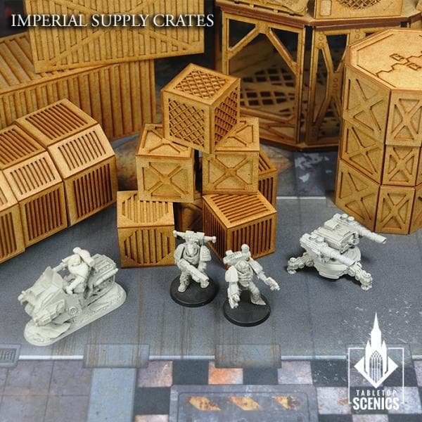 TABLETOP SCENICS Imperial Supply Crates