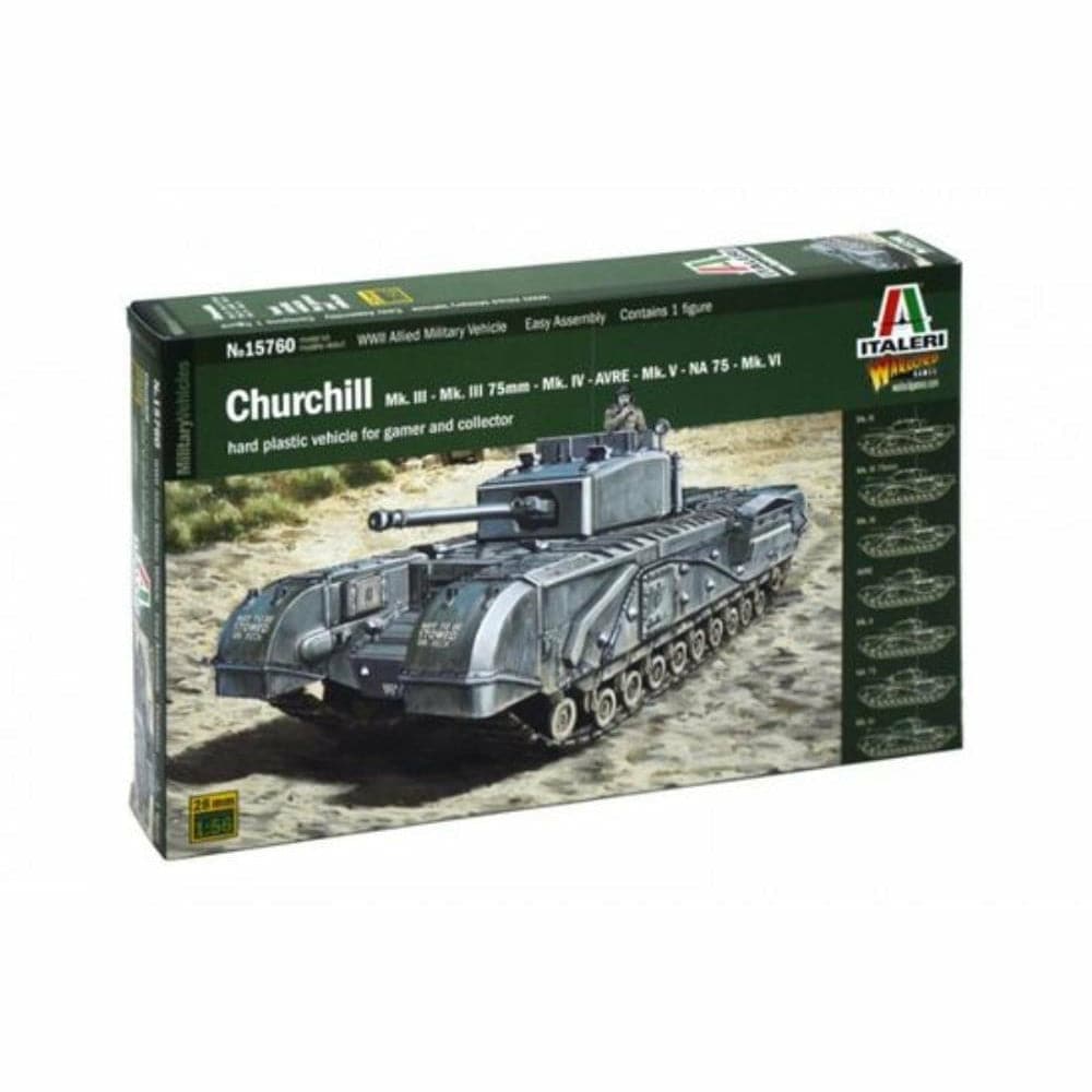 ITALERI 1/56 Churchill Mk.III / IV / Avre / Na75