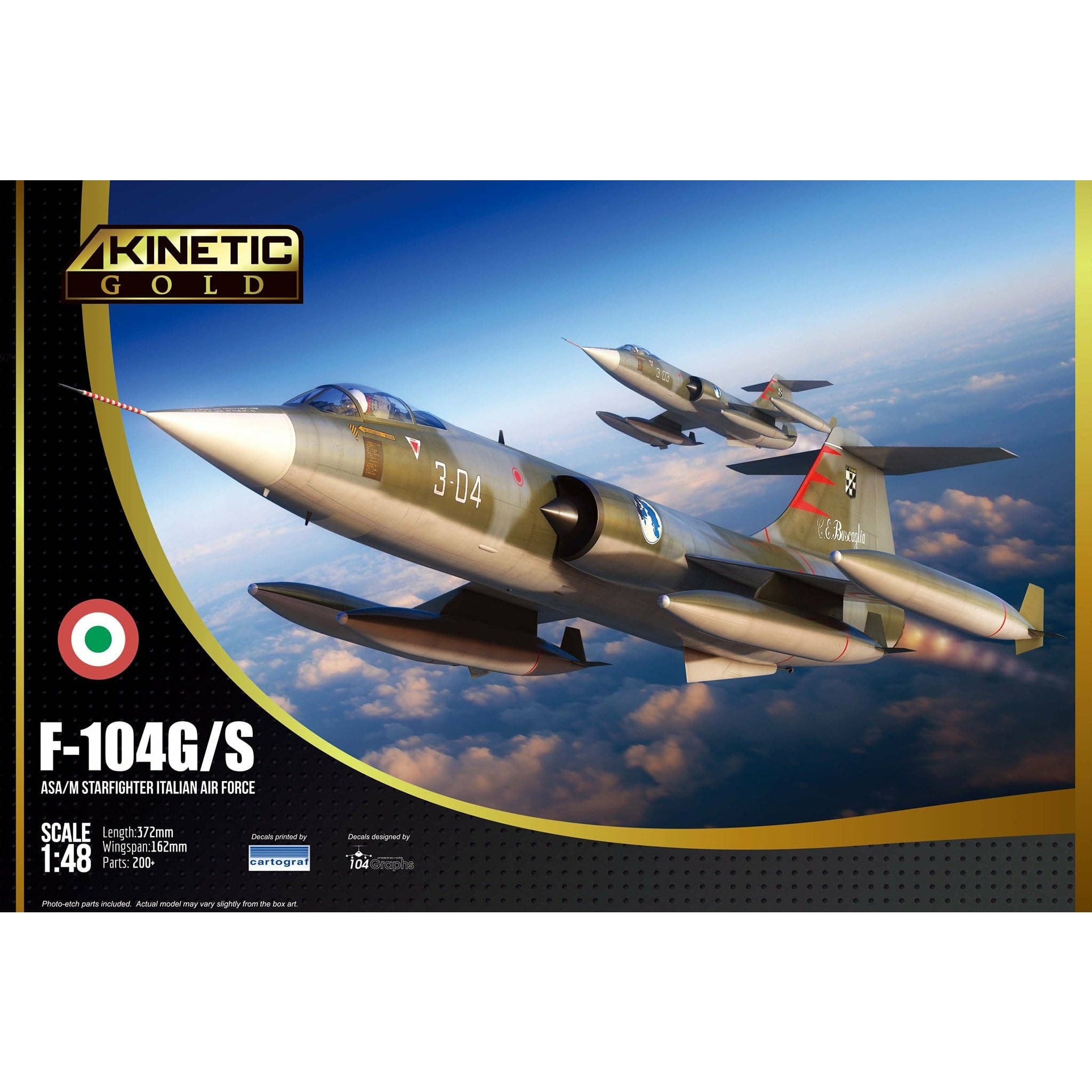 KINETIC 1/48 F-104G/S ASA/M Starfighter Italian Air Force