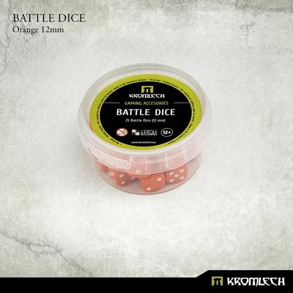 KROMLECH Battle Dice 25x Orange 12mm