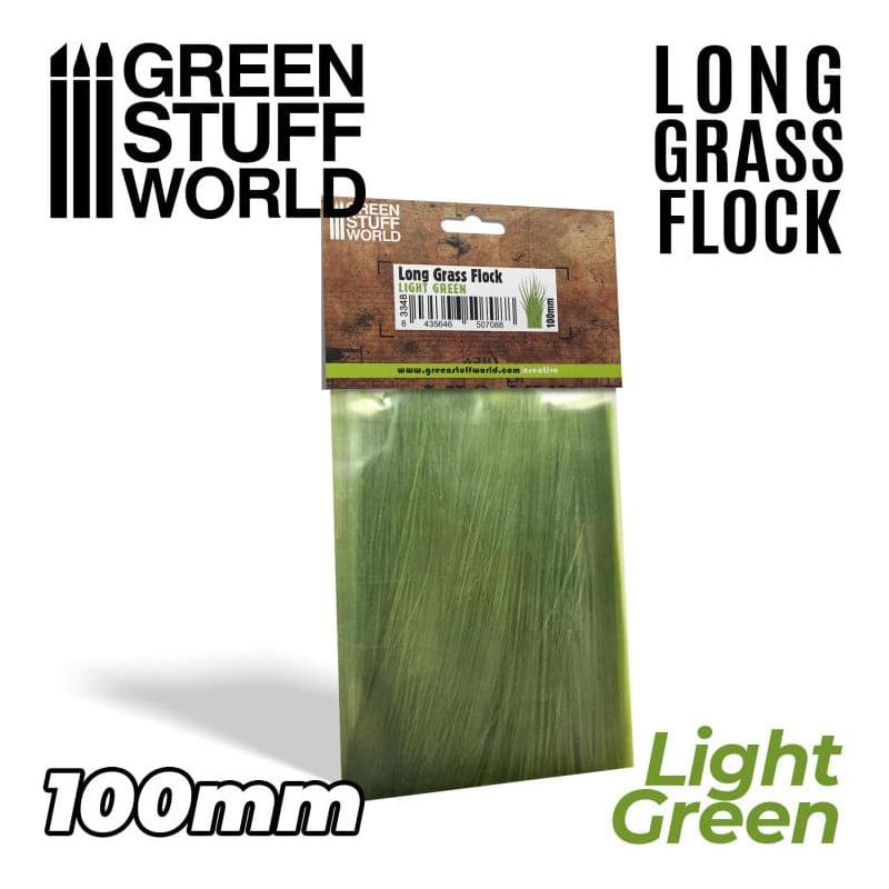 GREEN STUFF WORLD Long Grass Flock 100mm - Light Green