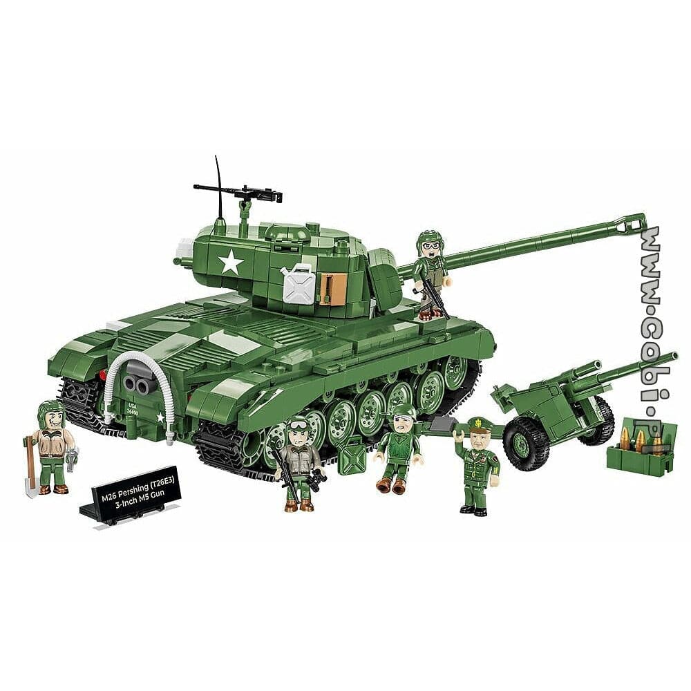 COBI WWII - M26 Pershing & 3-inch M5 1065 pcs