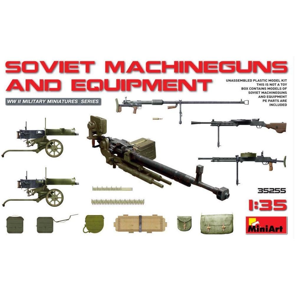 MINIART 1/35 Soviet Machine Guns & Equipment