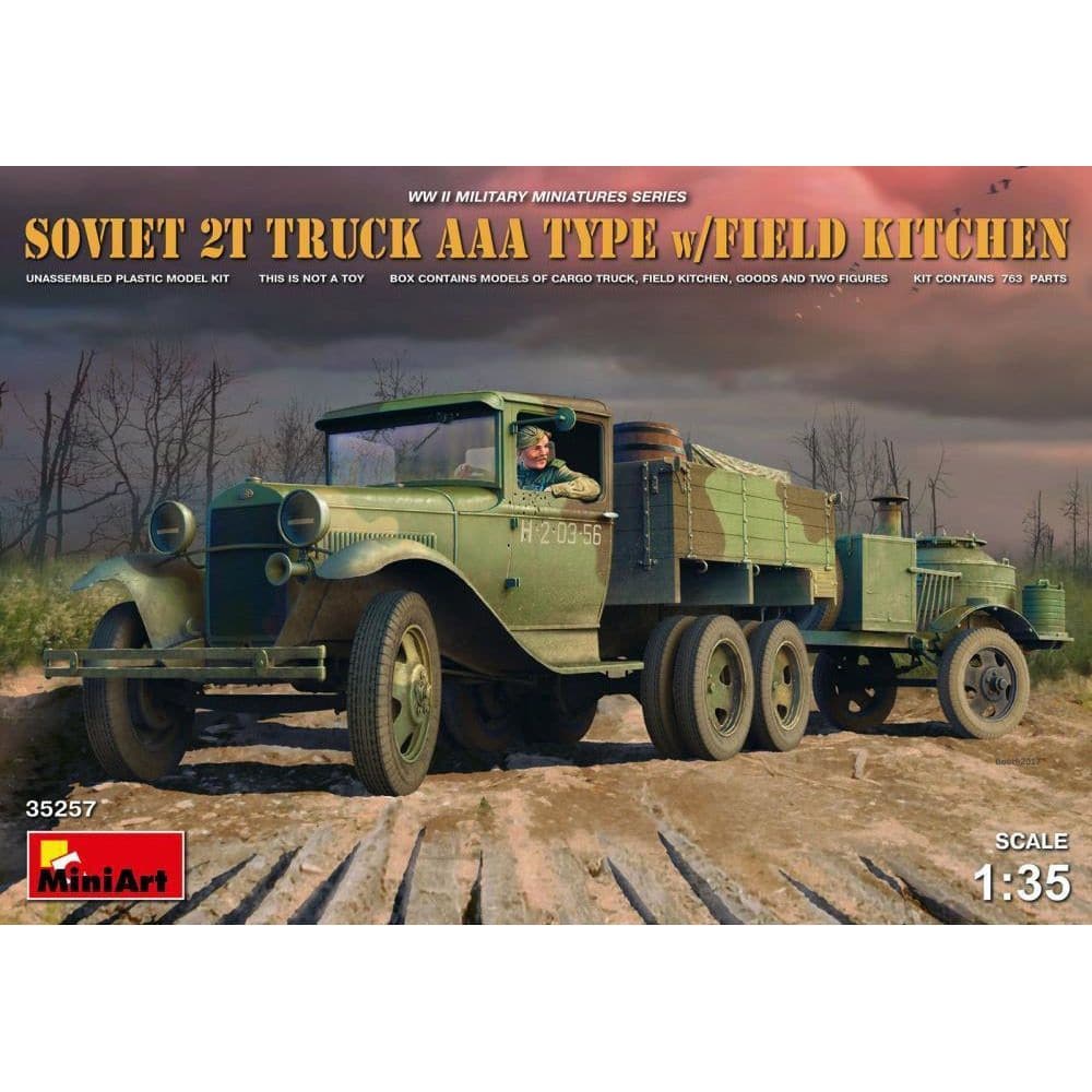 MINIART 1/35 Soviet 2 t Truck AAA Type w/Field Kitchen