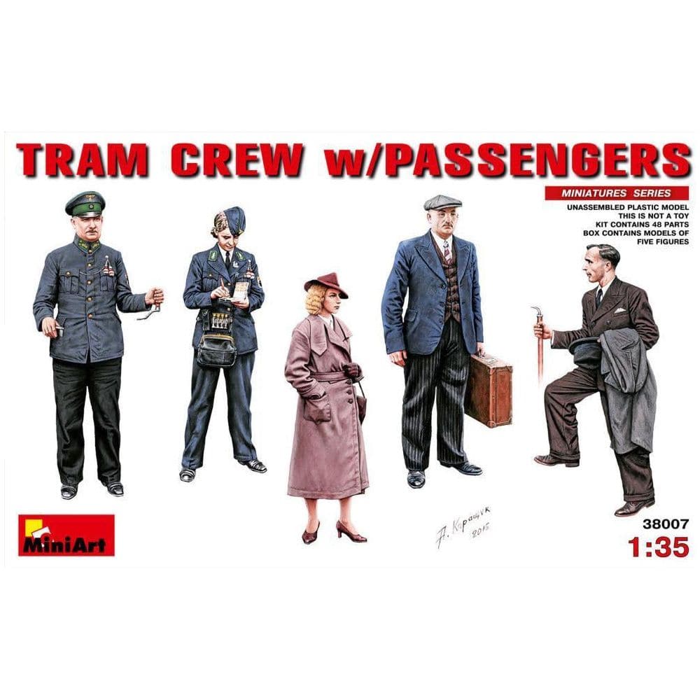 MINIART 1/35 Tram Crew with Passengers