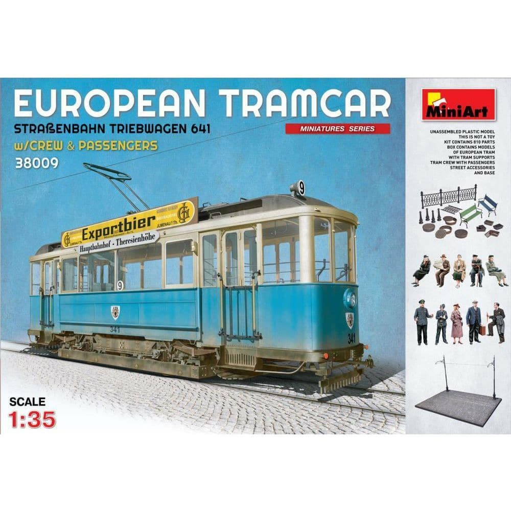 MINIART 1/35 European Tramcar (Strassenbahn Triebwagen 641)