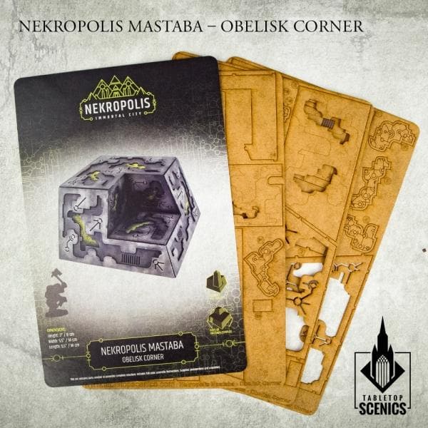 TABLETOP SCENICS Nekropolis Mastaba - Obelisk Corner