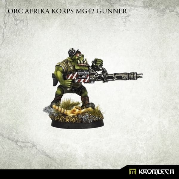 KROMLECH Orc Afrika Korps MG42 Gunner (1)