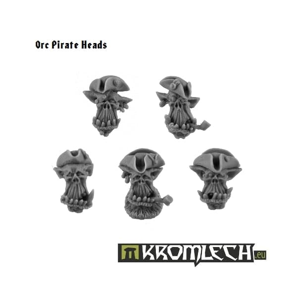 KROMLECH Orc Pirate Heads (10)