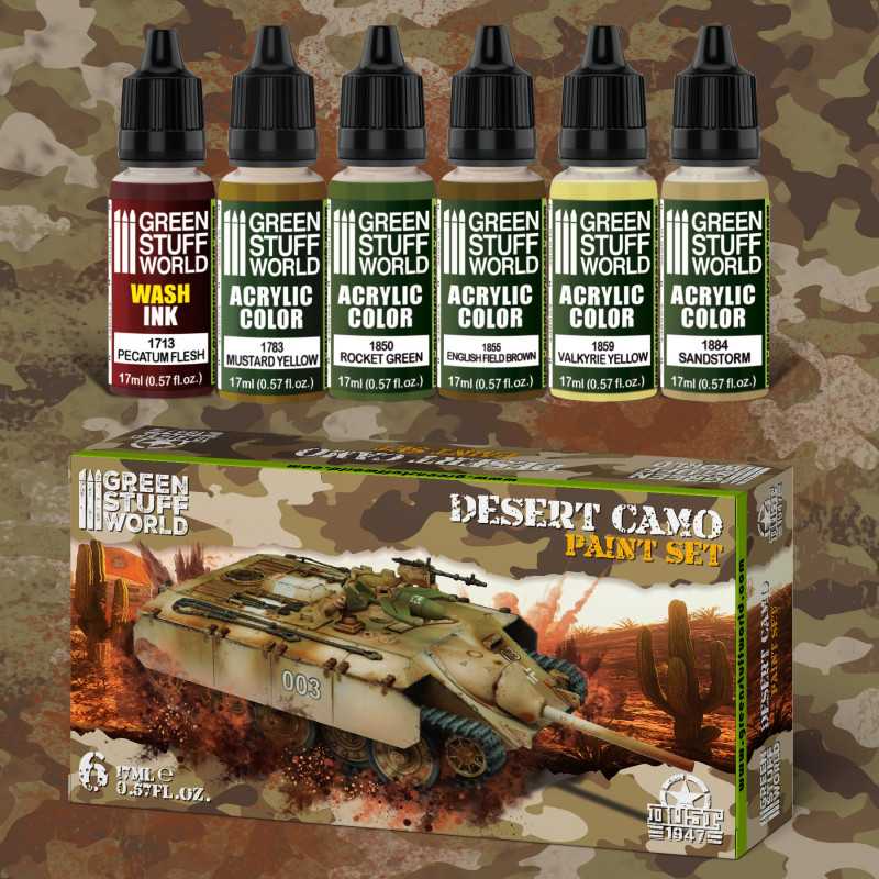 GREEN STUFF WORLD Paint Set Desert Camo