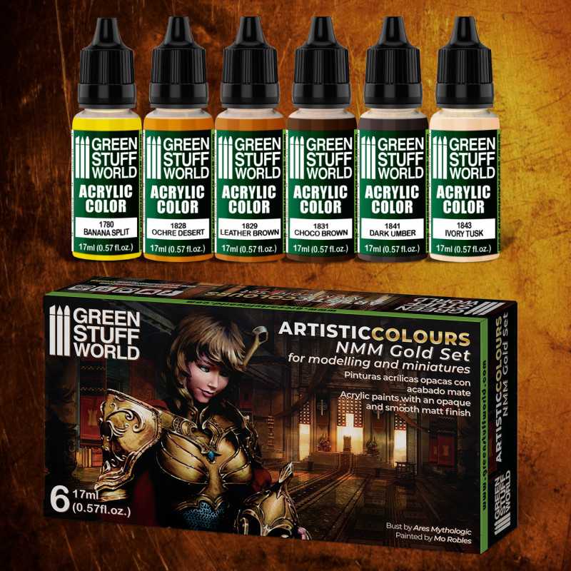 GREEN STUFF WORLD Paint Set - NMM Gold