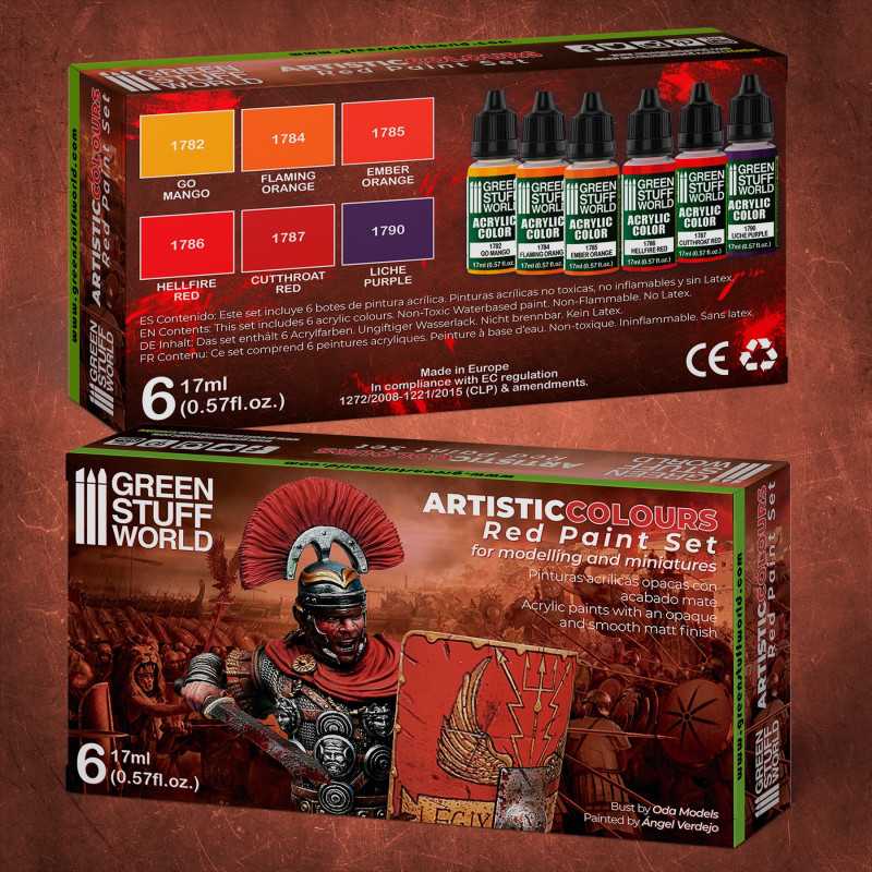 GREEN STUFF WORLD Paint Set - Red