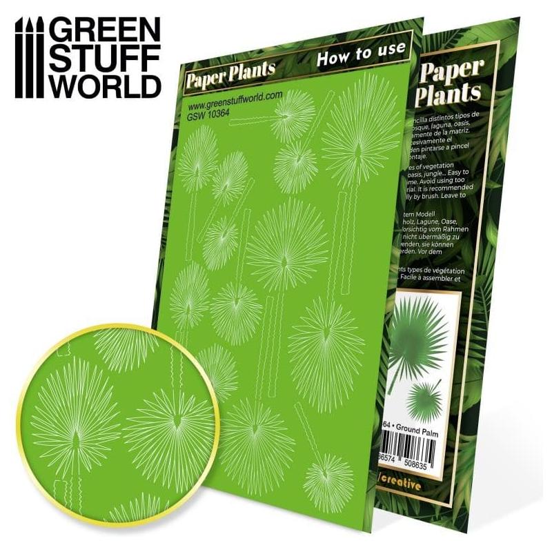 GREEN STUFF WORLD Paper Plants - Ground Palm