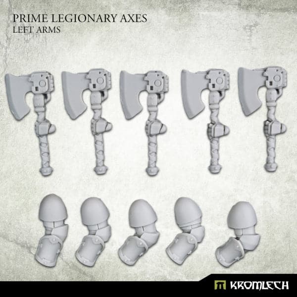 KROMLECH Prime Legionaries CCW Arms: Axes [Left] (5)