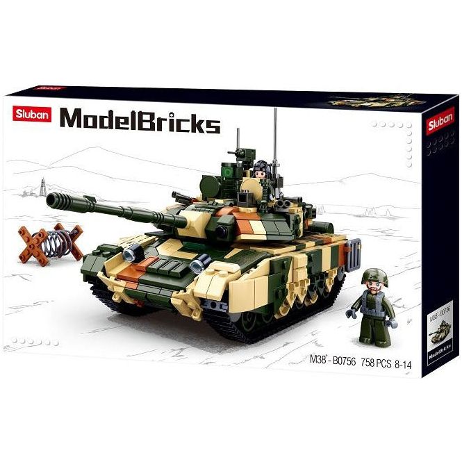 SLUBAN Model Bricks T90MS Battle Tank 772pcs