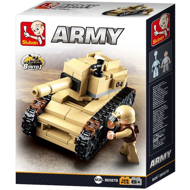 SLUBAN Army Tank 158pcs