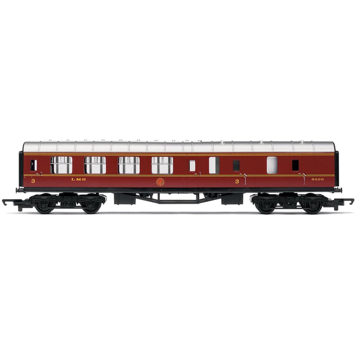 HORNBY OO RailRoad LMS, Brake Third Coach - Era 3