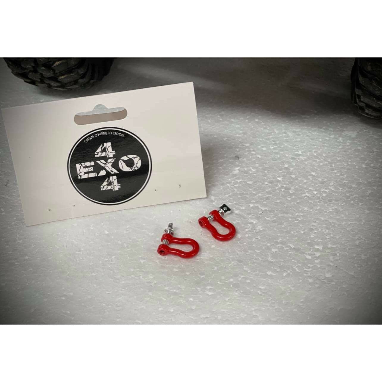 EXO 4X4 Red Shackles (1 Pair)