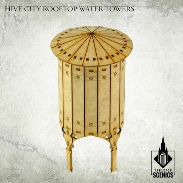 TABLETOP SCENICS Hive City Rooftop Water Towers