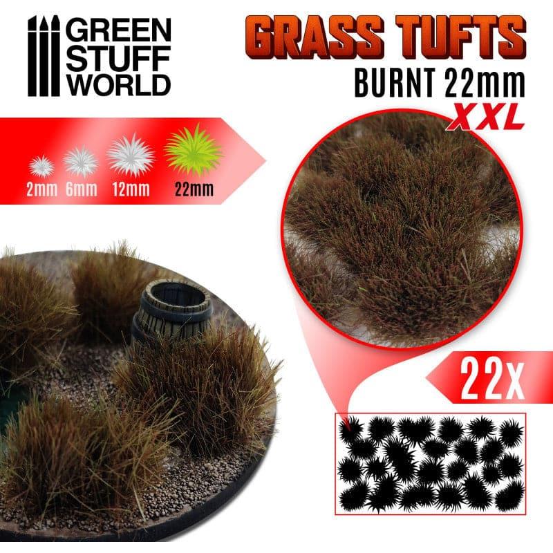 GREEN STUFF WORLD Grass Tufts XXL - 22mm Self-Adhesive - Burnt