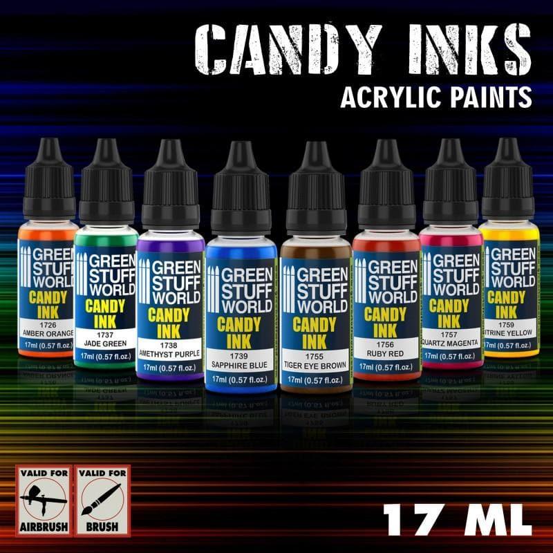 GREEN STUFF WORLD Paint Set - Acrylic Candy Inks (Box x 8)