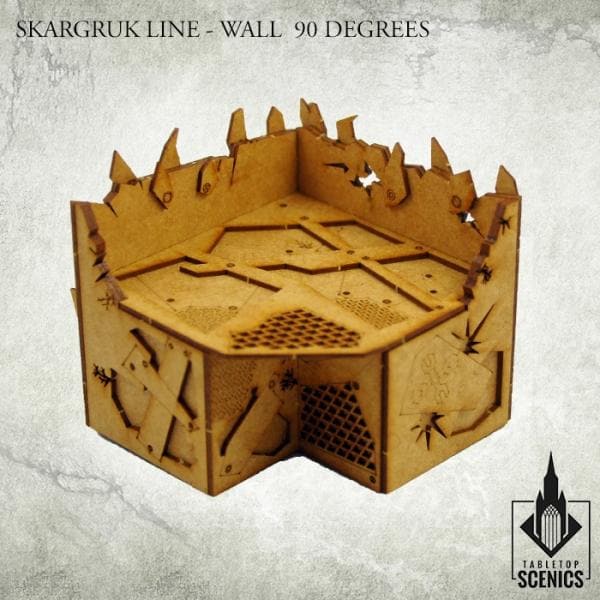 TABLETOP SCENICS Skargruk Line - Wall 90 Degrees