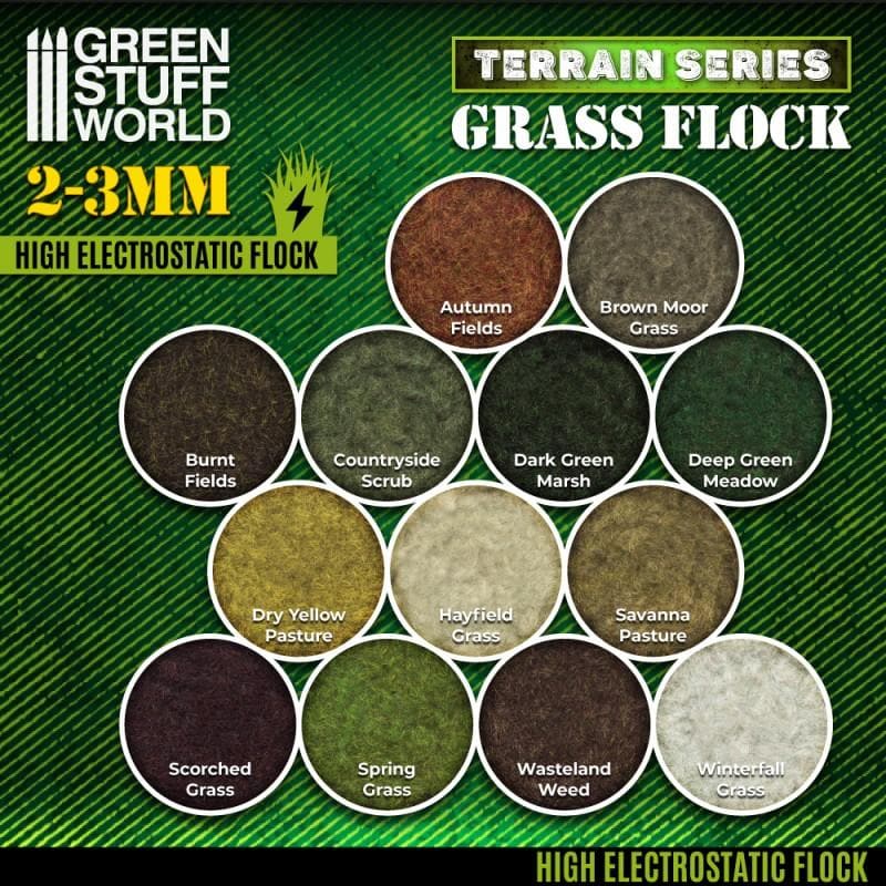 GREEN STUFF WORLD Flock 2-3mm 200ml - Burnt Fields