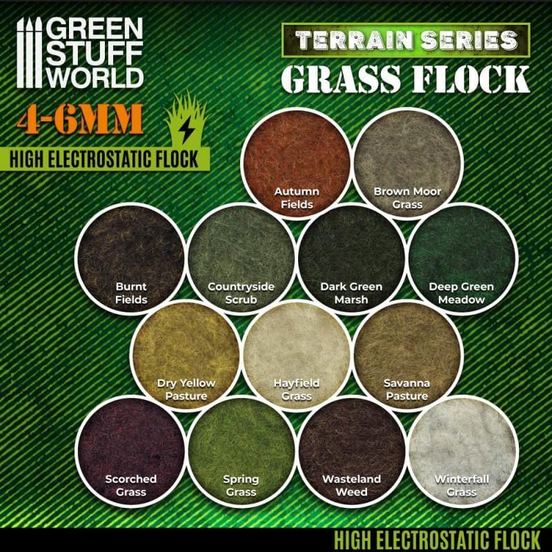 GREEN STUFF WORLD Flock 4-6mm 200ml - Brown Moor Grass