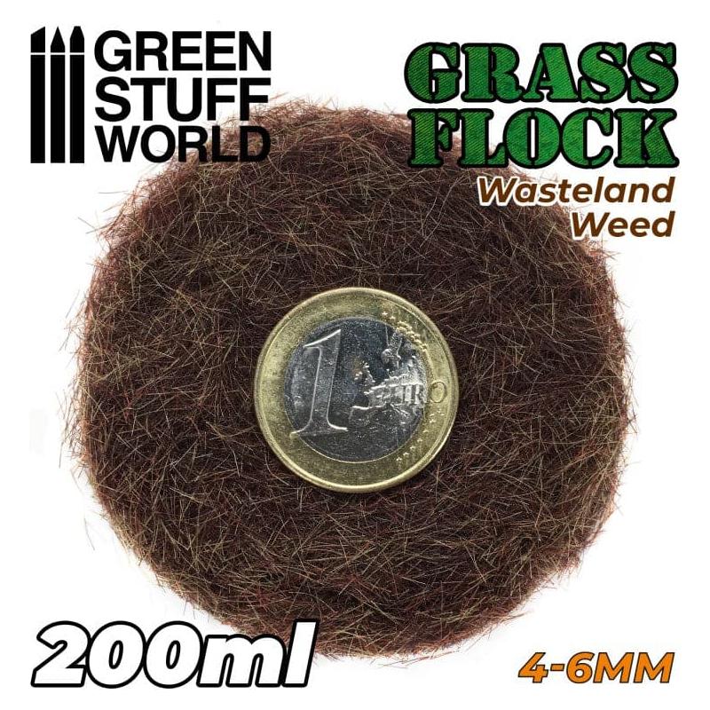 GREEN STUFF WORLD Flock 4-6mm 200ml - Wastelend Weed