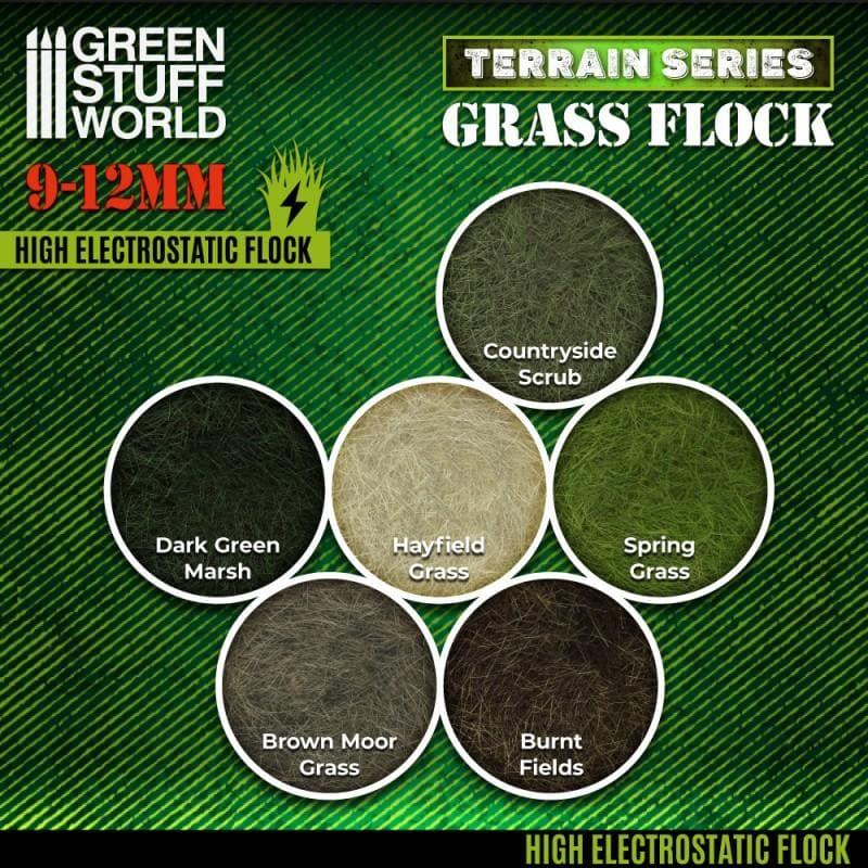 GREEN STUFF WORLD Flock 9-12mm 200ml - Brown Moor Grass