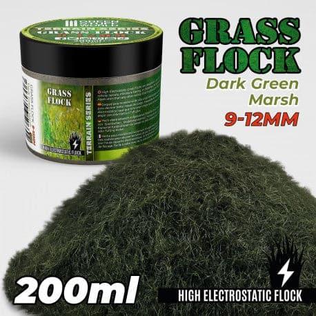 GREEN STUFF WORLD Flock 9-12mm 200ml - Dark Green Marsh