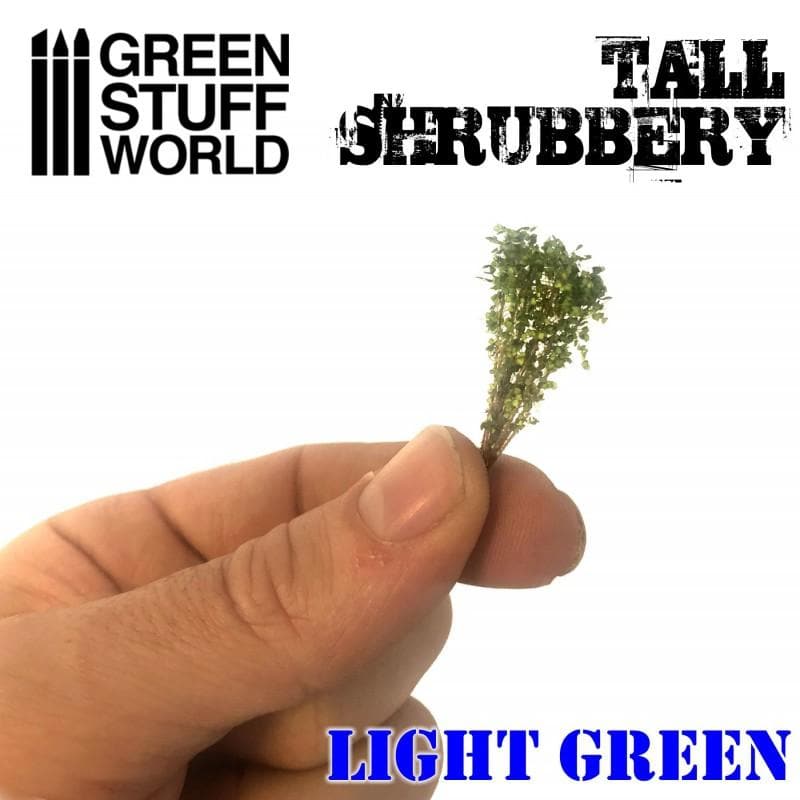 GREEN STUFF WORLD Tall Shrubbery - Light Green