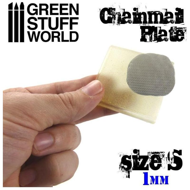 GREEN STUFF WORLD Texture Plate - Chain Mail Size S