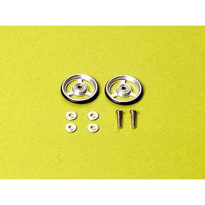 TAMIYA 17mm Aluminium Ball-Race Rollers (3-Spoke Type)