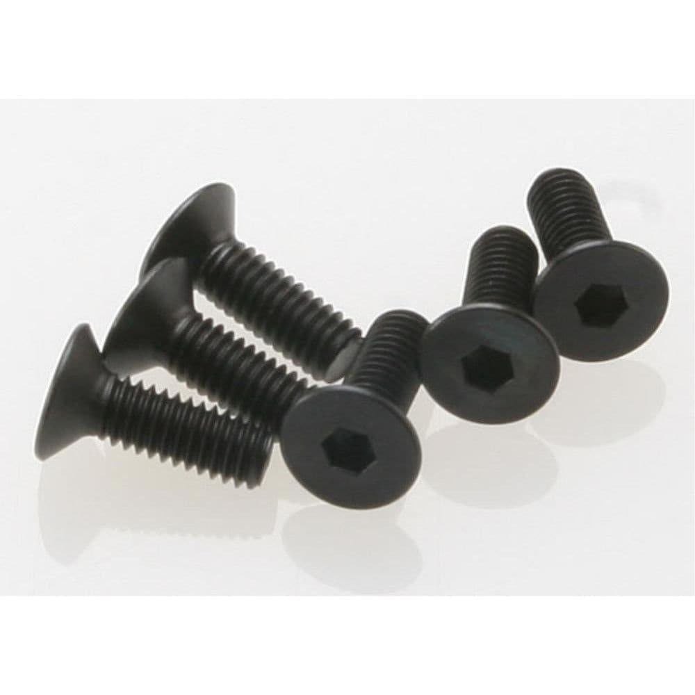 TRAXXAS Screws, 4x12mm Countersunk Machine (Hex Drive) (6)