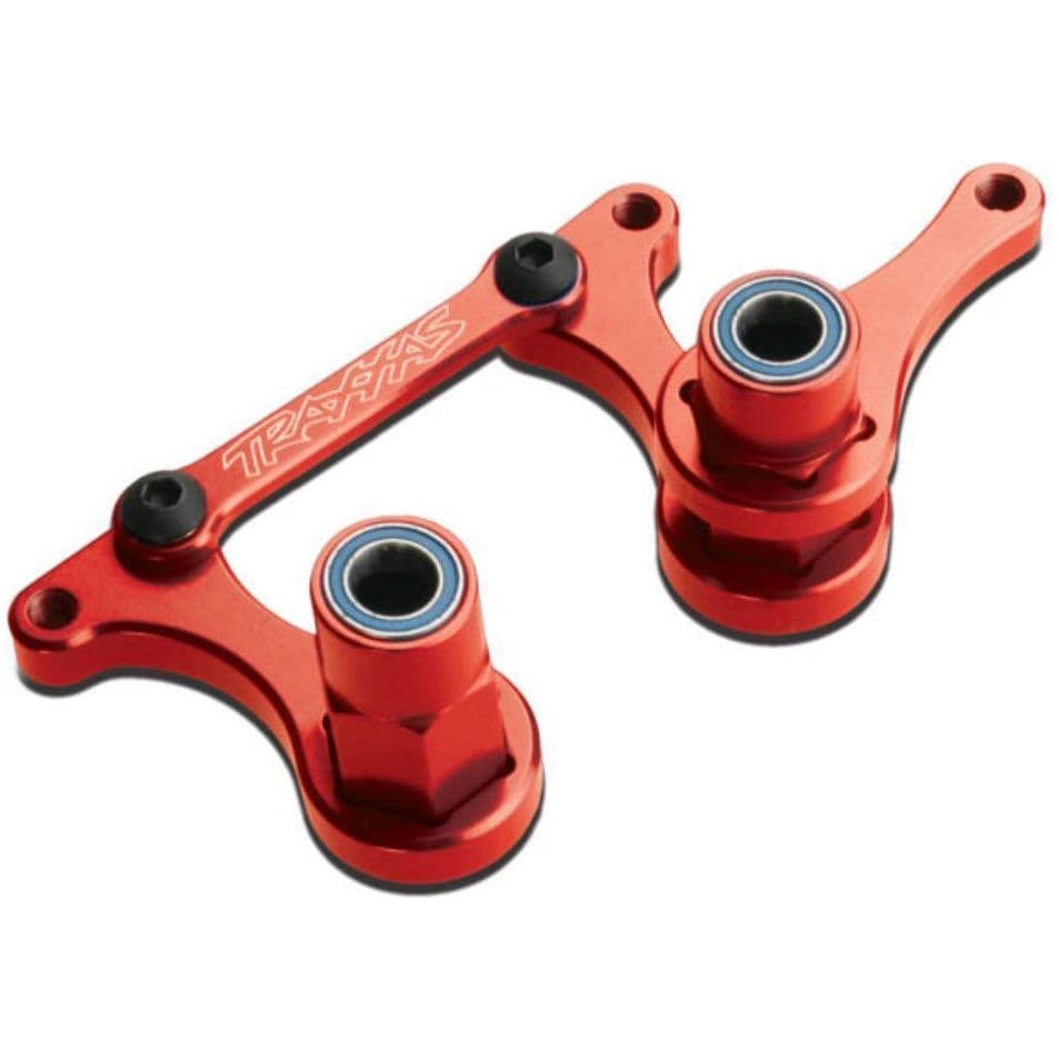 TRAXXAS Steering Bell Cranks Red Aluminium (3743X)