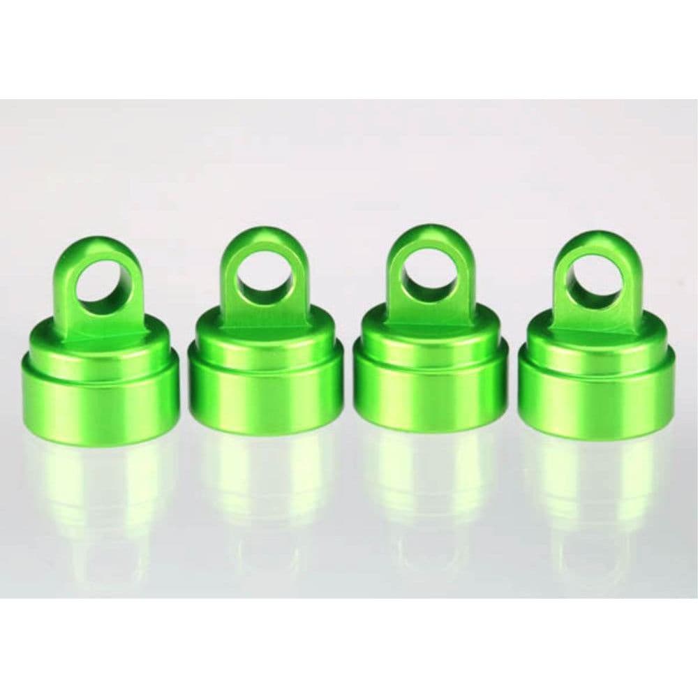 TRAXXAS Shock Caps, Aluminium (Green) (3767G)