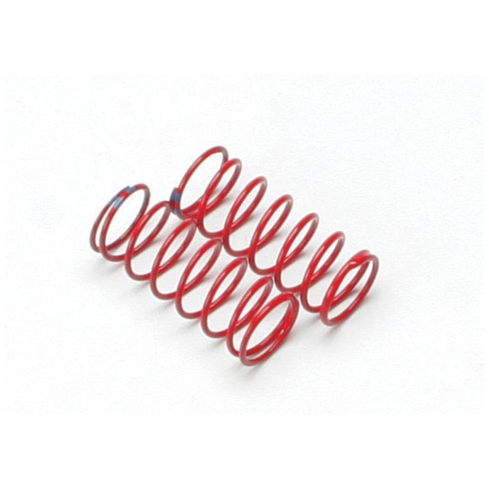 TRAXXAS Spring Shock, Red (GTR) (1.6 Rate Double Blue Stripe) (1 Pair) (5434A)