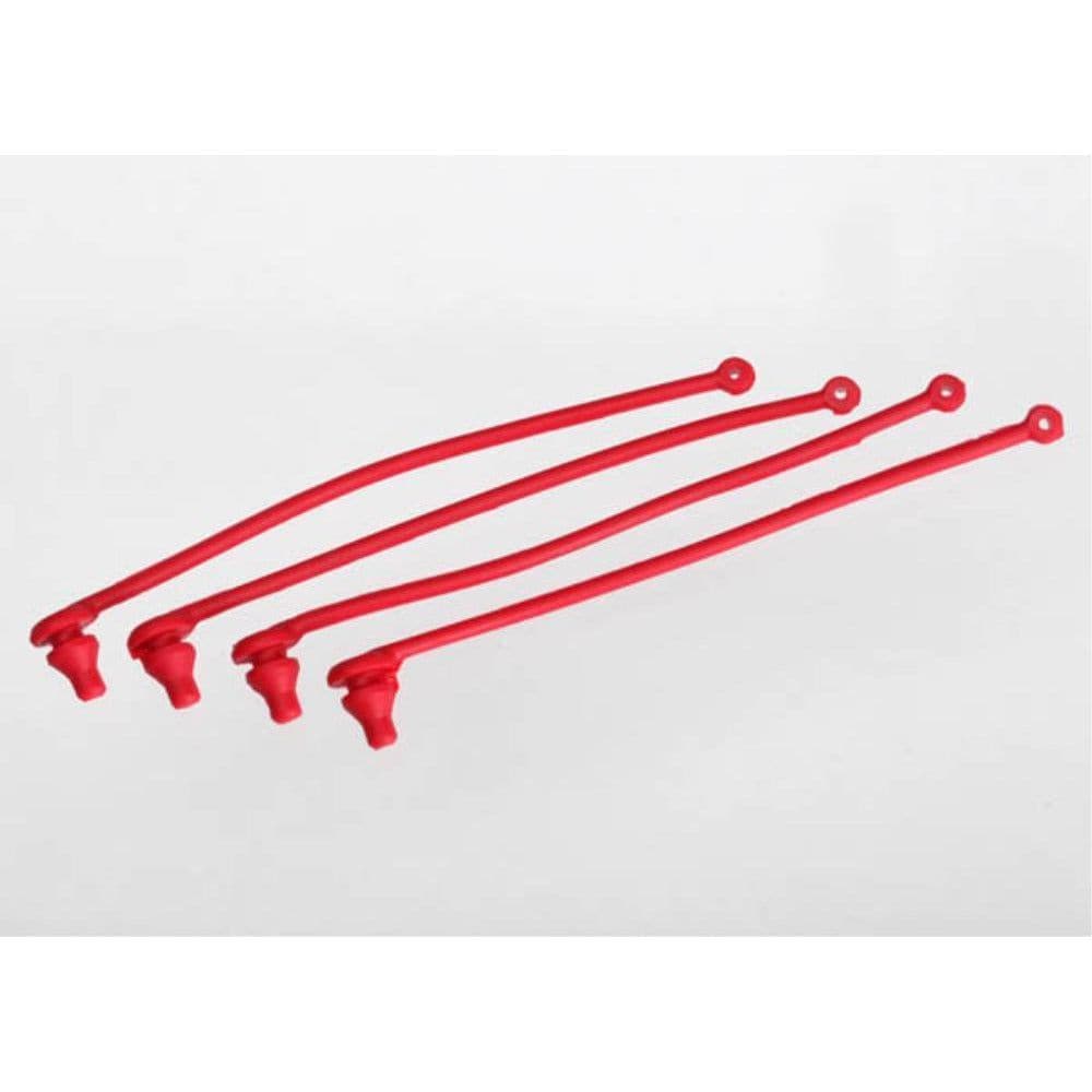 TRAXXAS Body Clip Retainer, Red (4) (5752)