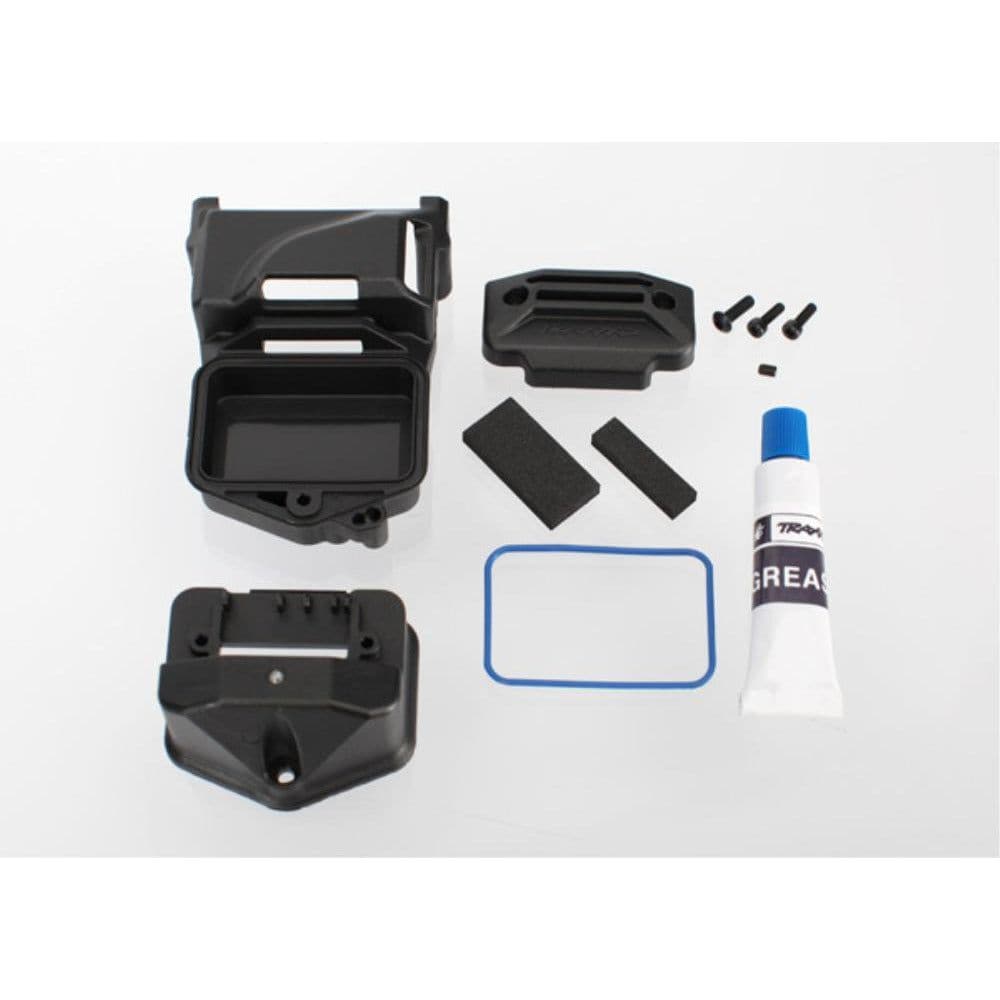 TRAXXAS Box Receiver (Sealed) (Servo Mount)/Foam (2)/3x1mm BCS/2.5x8mm CS (2)/GS 3x4mm/Silicone Grease (6424)