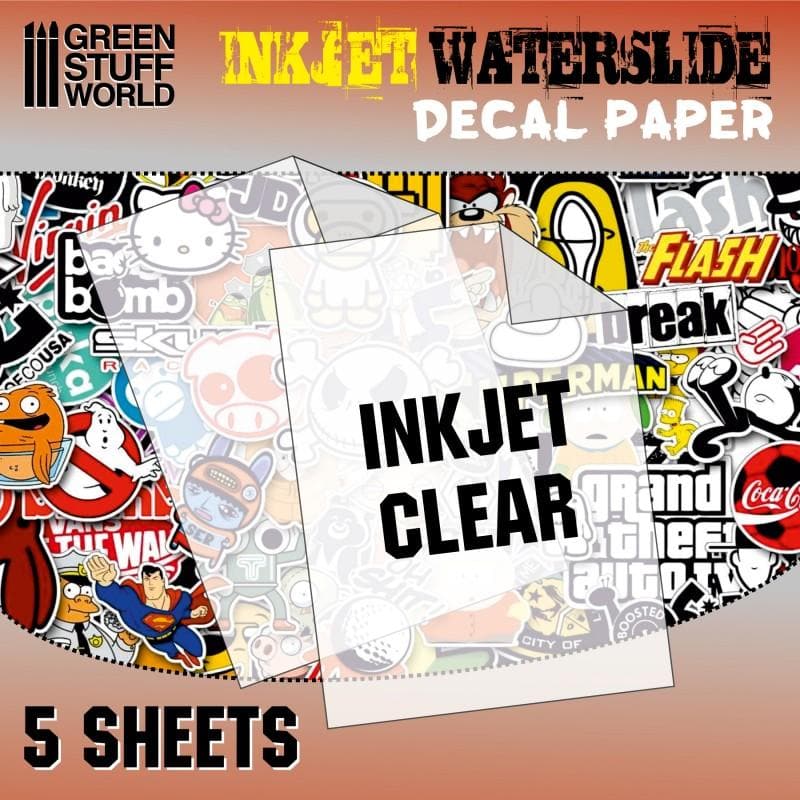 GREEN STUFF WORLD Waterslide Decals - Inkjet Transparent