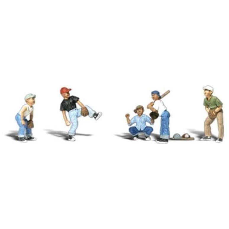 WOODLAND SCENICS HO Baseball Players I